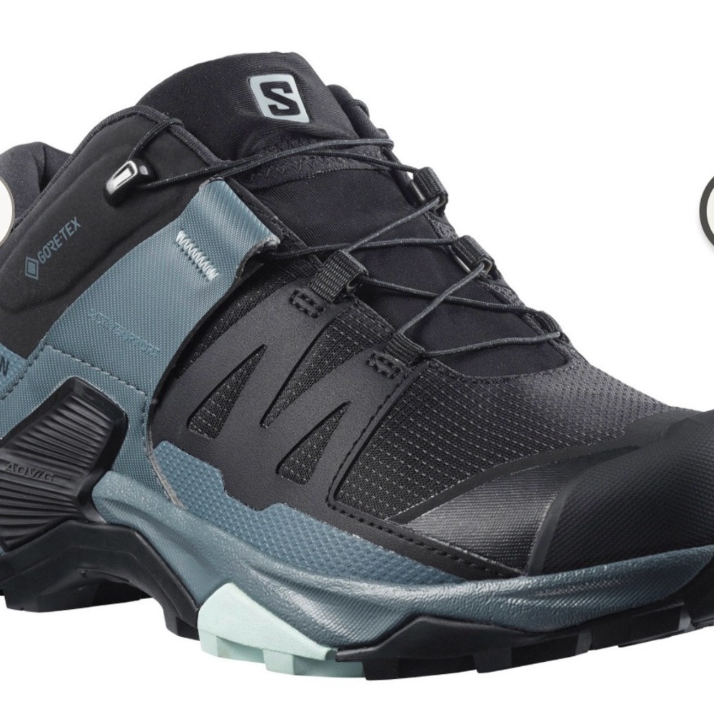 Salomon Women's Black and Gray Hiking Shoes